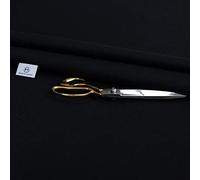 Haaris Imaan Linen-Look Upholstery Fabric | Fire Retardant Linen Fabric by The Metre | Durable, Soft & Breathable Sewing and Upholstery Material (Black)