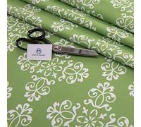 Haaris Imaan Moroccan Collection Printed Water Resistant Upholstery Fabric | Durable Fabric for Outdoor Furniture | Cushion Covers, Bench, Parasol | A4 Sample, Marrakech Ivy