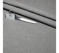 Haaris Imaan Premium Wool Fabric | Durable Upholstery Fabric for Indoor | Ideal for Sofas, Cushions, Sofa Beds, Indoor Furnishing | Sold by The Meter (Pewter)