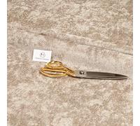 Haaris Imaan Silver Soft Plain Chenille Velvety Upholstery Fabric | Shimmery Look | Fabric Per Metre | Curtain, Cushion, Reupholster, Soft Furnishings, Sofa