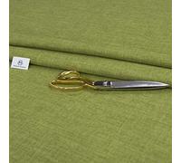 Haaris Imaan Soft Plain Linen Look Upholstery Fabric | Fire Retardant | Fabric by The Per Metre | Curtain, Cushion, Reupholstery, Soft Furnishings, Sofa (Lime)