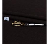 Haaris Imaan Soft Plain Linen Look Upholstery Fabric | Fire Retardant | Fabric by The Per Metre | Curtain, Cushion, Reupholstery, Soft Furnishings, Sofa (Chocolate)