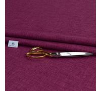 Haaris Imaan Soft Plain Linen Look Upholstery Fabric | Fire Retardant | Fabric by The Per Metre | Curtain, Cushion, Reupholstery, Soft Furnishings, Sofa (Orchid Pink)