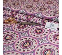 Haaris Imaan Soft Touch Printed Velvet Upholstery Fabric | Plush Velvet Material for Indoor Furnishing | Fabric for Sofa, Armchairs, Cushions | Sold by The Metre (Jaipur)