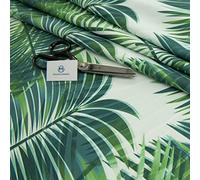 Haaris Imaan Tropical Collection Printed Water Resistant Upholstery Fabric | Durable Fabric for Outdoor Furniture | Cushion Covers, Bench, Parasol, Table Cloth | A4 Sample, Vahinee