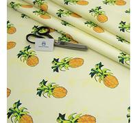 Haaris Imaan Tropical Print Water Resistant Fabric by the Metre - Durable Upholstery Fabric for Outdoor Furniture, Cushions, Sofa, Parasol, Table Cloth | Wipe Clean Home Décor Material Cacti Design