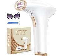 Haarlosy IPL Laser Hair Removal, 3-in-1, Faster, Painless and Salon Quality Results at Home, Hair Removal Device for Women and Men, Long Lasting Smoothness on Face, Bikini Line and Body, Gold