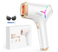 Haarlosy IPL Laser Hair Removal Device for Women and Men, IGBT Painless at-Home Laser Hair Remover Machine for Upper Lip, Bikini Line, Body, Salon Quality, Faster Long Lasting Result, Gold