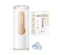 Haarlosy IPL Laser Hair Removal - Painless & 3-in-1 & Long Lasting & Salon Quality at Home, Ice Cooling Hair Removal Device for Women and Men, Body, Bikini Line and Face, Light Gold