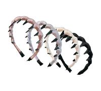 Haarreifen Mit Zähnen Für Damen 4 Stück, Haarschmuck | Wendbares Styling Haarreif Für Damen Mädchen Festlichkeit Geburtstagsfeier