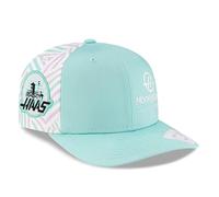 Haas F1 Team, Official 2025 Collection, Oliver Bearman Drivers USA Miami Special Edition Baseball Cap, Turquoise Blue, Adjustable