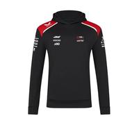 Haas, Unisex, Overhead Hoodie, Caviar/Flame Scarlet, XXL