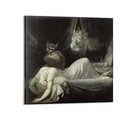 HAATTI Henry Fuseli The Nightmare (The Incubus) Poster Bright Clear Gifts Canvas Painting Wall Art Decorative Picture Prints Modern Decor 16x16inch(40x40cm)