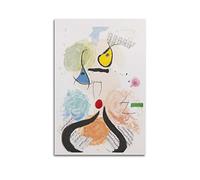 HAATTI La Cantatrice Chauve By Joan Miro Surrealism Poster Print Photo Art Painting Canvas Home Decorative Bedroom Modern Decors Gifts 20x30inch(50x75cm)