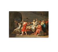 HAATTI The Death of Socrates By Jacques-Louis David Giclee Paper Poster Bright Clear Reproduction Print Photo Art Painting Canvas Home Decorative Bedroom Modern Decors Gifts 16x24inch(40x60cm)