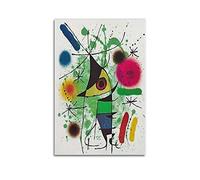 HAATTI The Singing Fish By Joan Miro Surrealism Poster Painting On Canvas Wall Art Scroll Picture Print Living Room Walls Decor Homes 16x24inch(40x60cm)