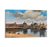 HAATTI View of Delft By Johannes Vermeer Poster Gifts Canvas Painting Wall Art Decorative Picture Prints Modern Decor 12x18inch(30x45cm)