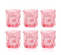 Haayymo Whisky Glass,Whiskey Glass,Martini Glasses,Whisky Glasses,Tumbler Glasses,Rum Glass,Whiskey Glasses,Glass Tumblers,Whiskey Gift Sets for Men(Pink)