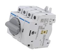 HAB402 Load Break Switch Pole: 4 for DIN Rail 20A 415VAC IP20 HAGER
