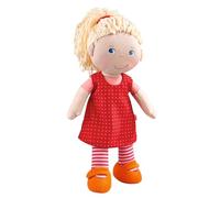 HABA 302108 Soft Doll Annelie- 30 cm- For Ages 18 months and Up | Cuddly doll from 18 months with blonde hair for styling, washable at 30 °C, with clothes to change