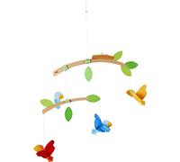 HABA 304314 Mobile Birds, Baby Toy for Changing Table, Stimulates the Senses of Babies, Ideal as a Gift for Birth and Christening