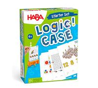 HABA 306121 Logic! Case Starter Set - 6+ Learning Game with 77 Puzzles - Perfect for Solo Play and Skill Development