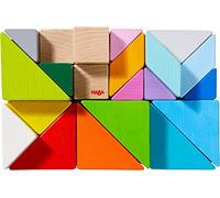 Haba 3D Tangram Cube Wooden Puzzle Game Toy For Kids | supports shape matching and problem solving skills, early learning educational toy, durable made in germany design