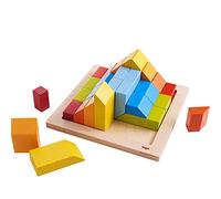 HABA 3D Wooden Arranging Game Creative Stones | Colourful Building Blocks for Stacking, Sorting & Pattern Creation | Educational Construction Set for Kids | Made in Germany Ages 3 Years and Up