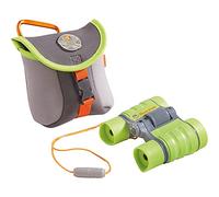 HABA 4132 Terra Kids Binoculars with bag- Magnification 4X | Naturalist Set with Carry Bag & Knowledge Cards, Researcher Set for Bird Watching & Hiking, Gift for Boys & Girls