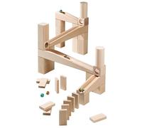 HABA Ball Track First Playing Construction Set For Kids | Wooden Building Blocks With Marbles & Tracks | Creative Early Learning Playset For Boys & Girls | Fun Construction Toy For Skill Development