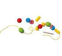 Haba Bambini Beads Threading Game Colourful Bead Set Fine Motor Skills Toy | game supports fine motor skills focus creativity and early learning educational toy for kids ages 3 plus safe durable design