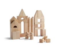 HABA Basic Building Blocks Natural Medium Set for Creative Play | Wooden Building Toys for Kids | Open-Ended Construction Blocks for Early Learning | Classic Shape Set for Toddlers and Families