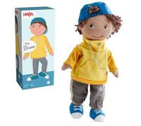 HABA Bruno Doll - Cool 30 cm Rag Doll for Toddlers - Easy to Put on and Take Off, Easy to Clean & Washable - From 18 Months - 2011832001