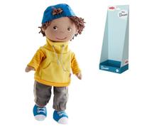 HABA Bruno Soft Rag Doll 30cm For Toddlers | Washable Doll For Newborn Play, Baby Adventures, Baby Travel Fun | Doll Role Play For Toddlers Up To 4 Years & Kids Activities