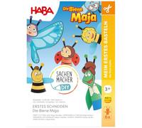 HABA Craft Set First Cutting - Maya the Bee Paper Creative Set from 3 Years | Learn to cut out, includes sticker sheet for 6 insect figures