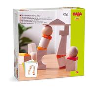 HABA Creative Blocks Building Blocks with Wedges Ball | Colourful Teetering Towers Set for Toddlers | Wooden Shapes for Early Stacking Play | Creative Building Toy for Children Ages 18 Months and Up
