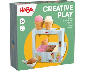 HABA Creative Play Ice Cream SHOP Magnetic Ice CREAM Balls Scooper Pretend PLAY