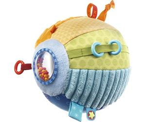 HABA Discovery Ball Soft Sensory Ball for Babies | Textured Design with Gentle Rattle Supports Early Motor Skills | Grasping Exploration Visual Stimulation Play Activities for Infants and Toddlers