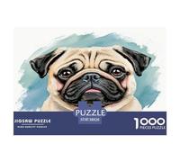 Haba Dog 1000 Piece Jigsaw Puzzles Fun Challenging Modern Pet Dog Classic Educational Games Beautiful Decoration for Adults And Kids Age 38x26cm/1000pcs