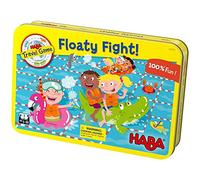 HABA Floaty Fight! - Classic Two-Player Guessing Contest. Ages 6-99. Includes 2 Magnetic Game Boards, 10 Magnetic Floaty Tiles, 2 Dry Erase Markers, 1 Dry-Wipe Cloth, 1 Set of Instructions