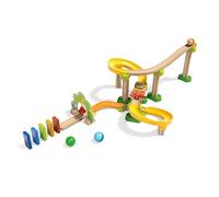 HABA Kullerbu Sim-Sala-Kling Ball Track Set | Wooden Marble Run With Fun Sound Effects For Toddlers | Construction Toy For Kids With Rolling Balls And Track Pieces | Engaging Playset For Boys And Girl
