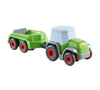 HABA Kullerbu Tractor with Trailer | Durable Push Vehicle for Toddlers | Wooden Play Tractor for Early Motor Skills, Imaginative Play and Kullerbu Marble Run Expansion | Toy Vehicle for Ages 2 and Up