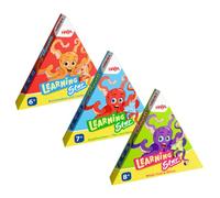 HABA Learning Star Set of 3: Educational Game Primary School: Math, German & Expert Bundle - Montessori Learning Aid for the School Cone - Calculating & Reading Learning from 6 Years