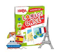 HABA Logic! Case Extension Set Holiday & Travel, Logic Game for Children from 7 Years, Puzzle Game. Travel Game, Game for 1 Player, 1307154001