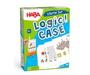 HABA Logic CASE Starter Set 6 Plus | Engaging Learning Game with 77 Puzzle Tasks for Independent Thinking | Travel Activity to Build Problem Solving, Concentration, Observation and Early Skills