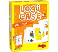 HABA Logic! CASE 306118 Starter Set- Engaging 4+ Learning Game with 77 Puzzles - Perfect for Solo Play and Skill Development