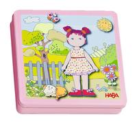 HABA Magnetic game box Dress-up Doll Lilli | magnetic travel games | 7392, multicolour
