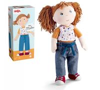 HABA Malou Soft Doll 30cm for toddlers | Washable rag doll designed for gentle everyday play for toddlers up to 4 years | Soft companion doll suitable for kids and baby