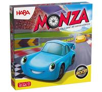 HABA Monza 2012226001 Fast Board Game & Car Racing Game for Children from 5 Years - With 6 Colourful Wooden Cars & Colour Dice