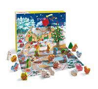 HABA My First Advent Calendar Farmyard Themed Wooden Animals, Christmas Toddler Activities, A Reusable Advent Calendar for Kids